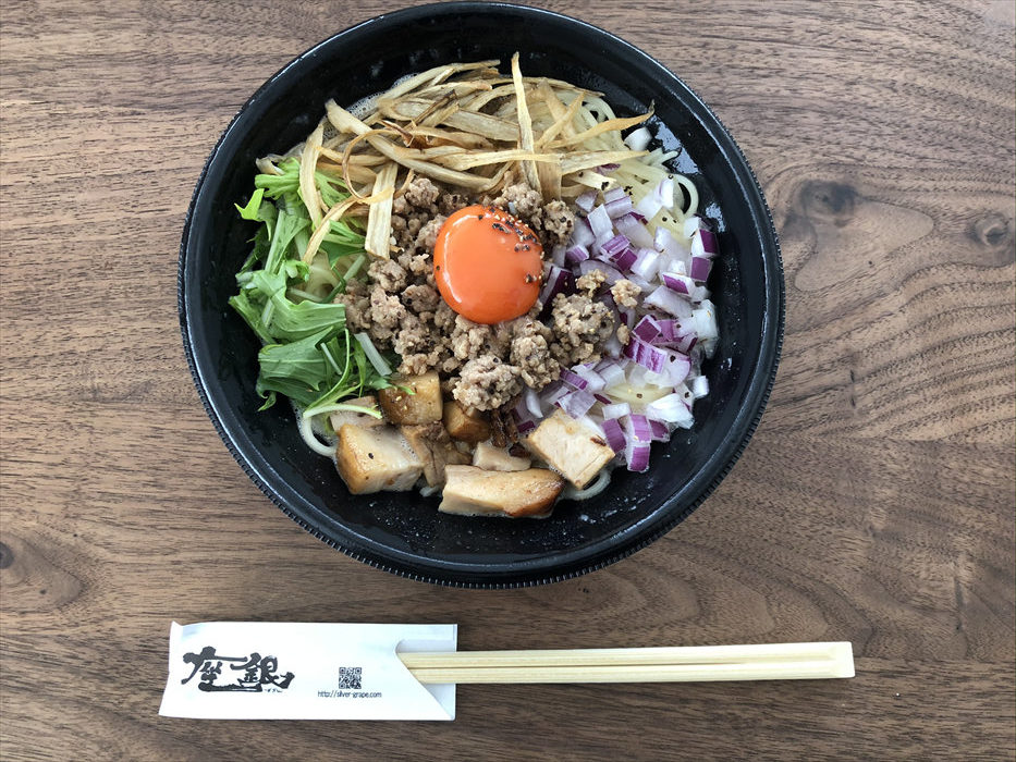 鶏 soba 座銀 本店　鶏白湯まぜそば