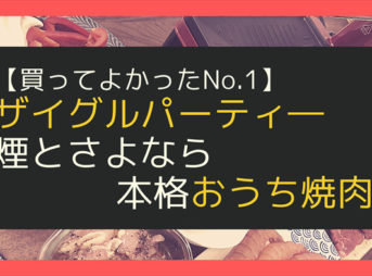 【買ってよかったNo.1】ザイグルパーティ―で煙とさよなら　本格おうち焼肉